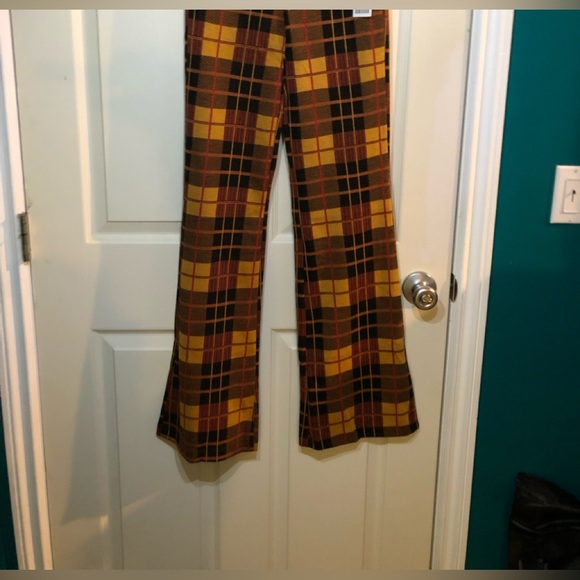 Plaid full-length flare pant from Urban Outfitters - Picture 2 of 2